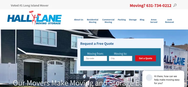 Screenshot Original Hall-Lane Moving & Storage