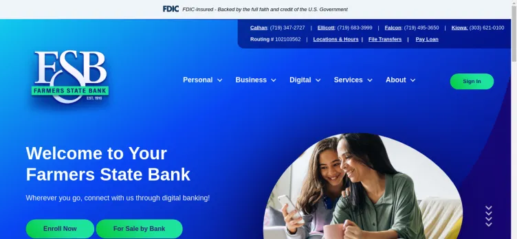 Screenshot Farmers State Bank