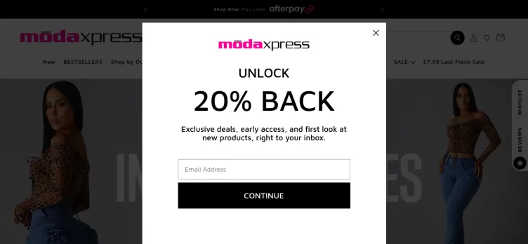 Screenshot ModaXpress