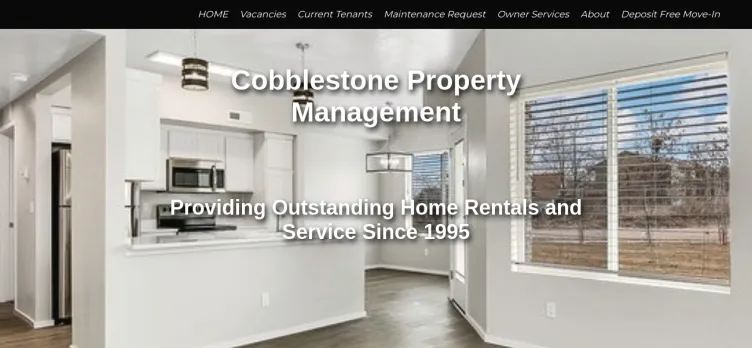 Screenshot Cobblestone Property Management