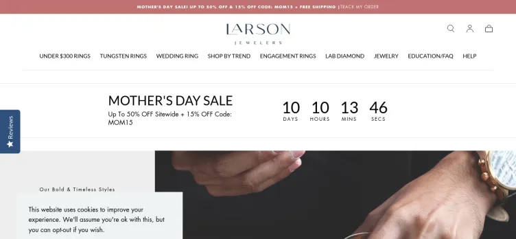 Screenshot Larson Jewelers