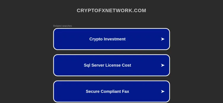 Screenshot Cryptofxnetwork