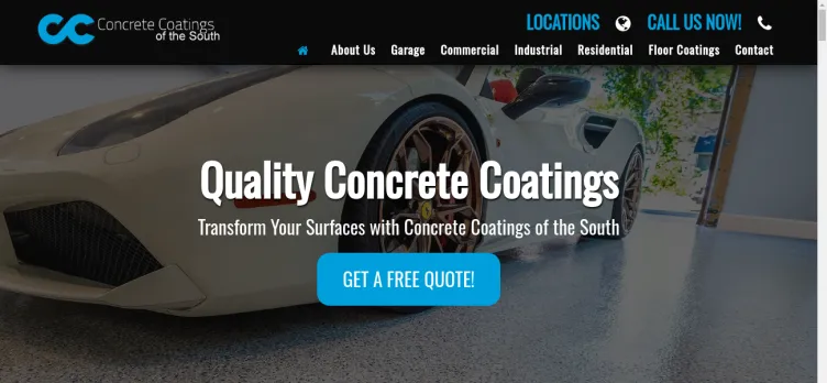 Screenshot Concrete Coatings Of The South