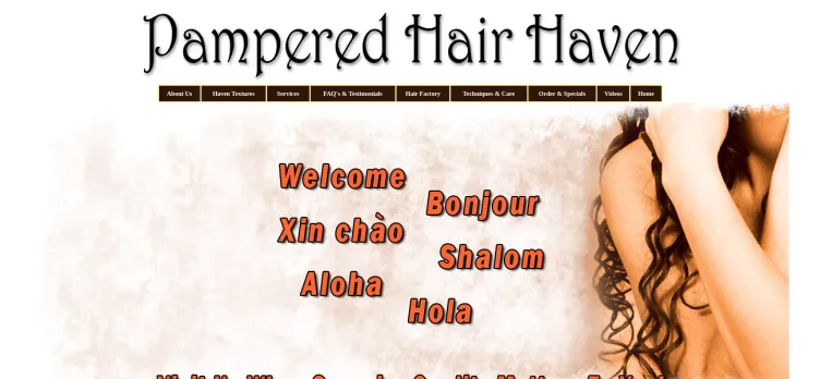 Screenshot Pampered Hair Haven