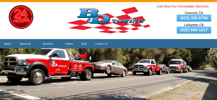 Screenshot B & D Towing