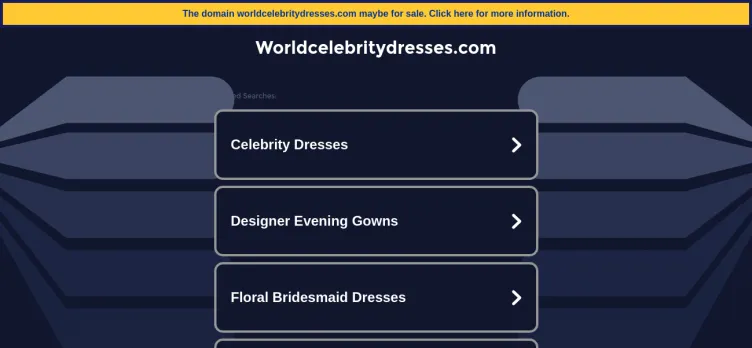 Screenshot WorldCelebrityDresses