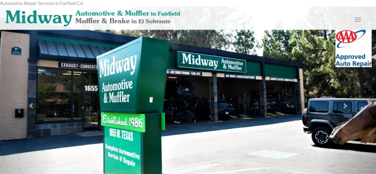 Screenshot Midway Automotive & Muffler