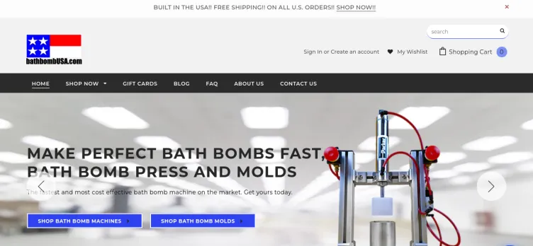 Screenshot Bath Bomb USA