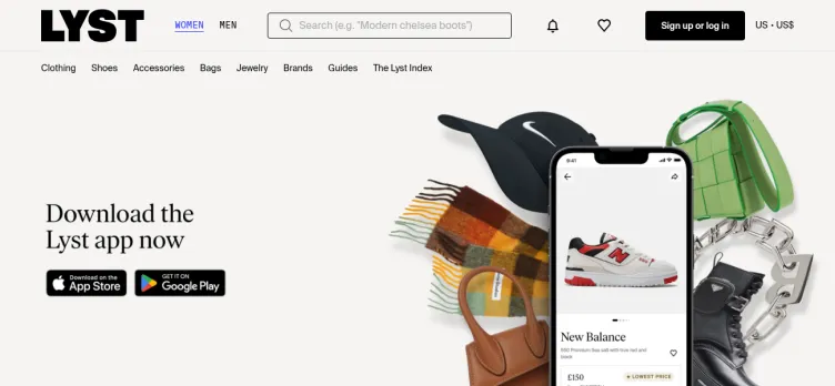 Screenshot Lyst