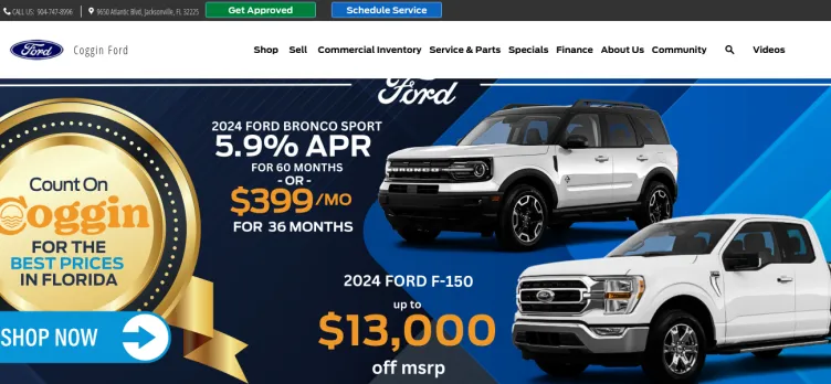 Screenshot Coggin Ford