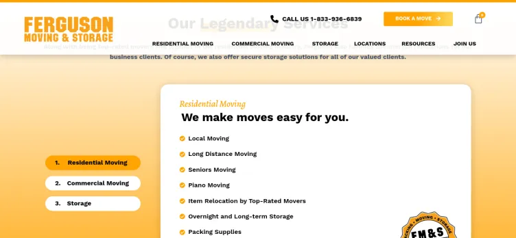 Screenshot Ferguson Moving & Storage