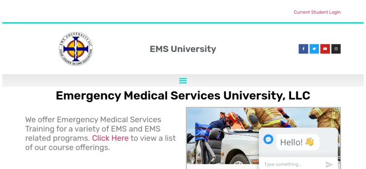 Screenshot Emergency Medical Services University