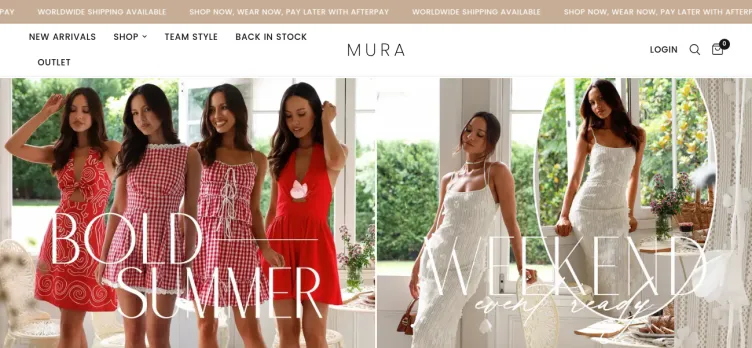 Screenshot Mura Boutique