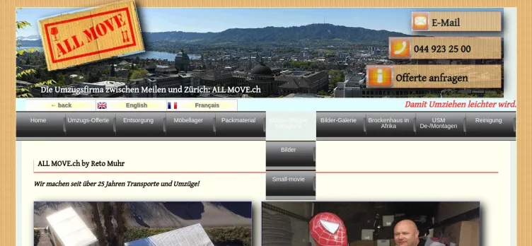 Screenshot Allmove.ch