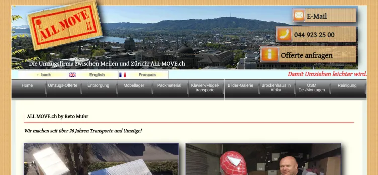 Screenshot Allmove.ch