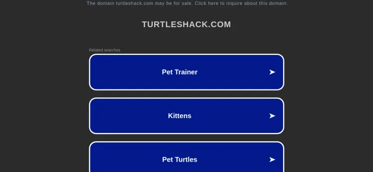 Screenshot My Turtle Store.com