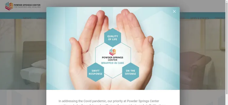 Screenshot Powder Springs Centers for Nursing and Healing