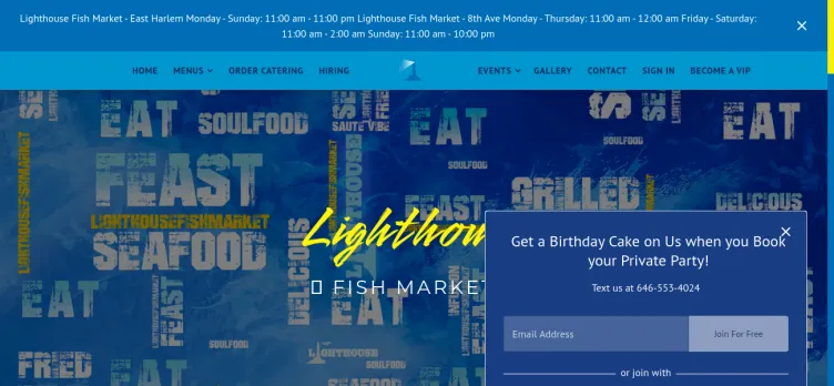 Screenshot Lighthouse Fish Market & Restaurant