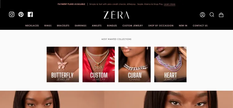 Screenshot Zera Jewels