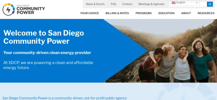 Screenshot San Diego Community Power