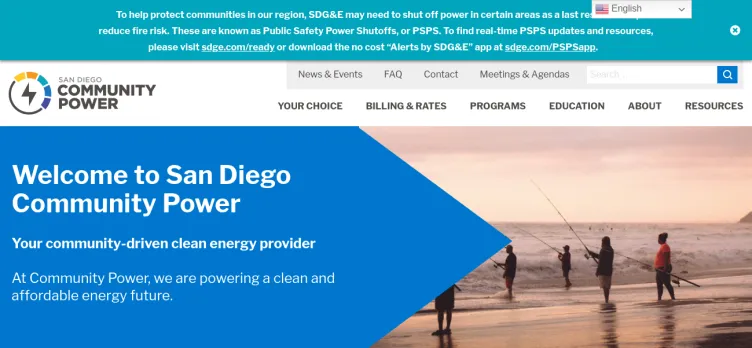 Screenshot San Diego Community Power