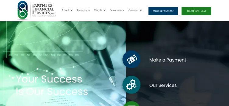 Screenshot Partners Financial Services