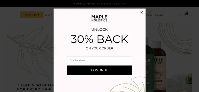 Screenshot Maple Holistics