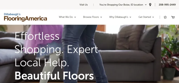 Screenshot Dillabaugh's Flooring America & Design