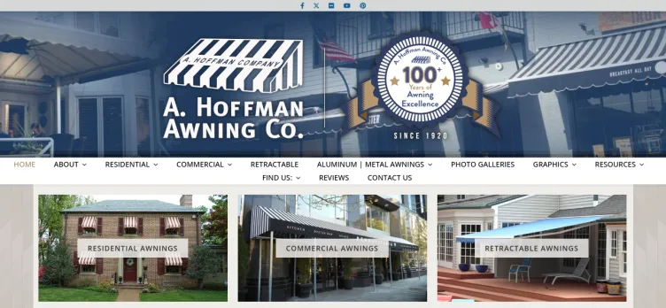 Screenshot A. Hoffman Awning