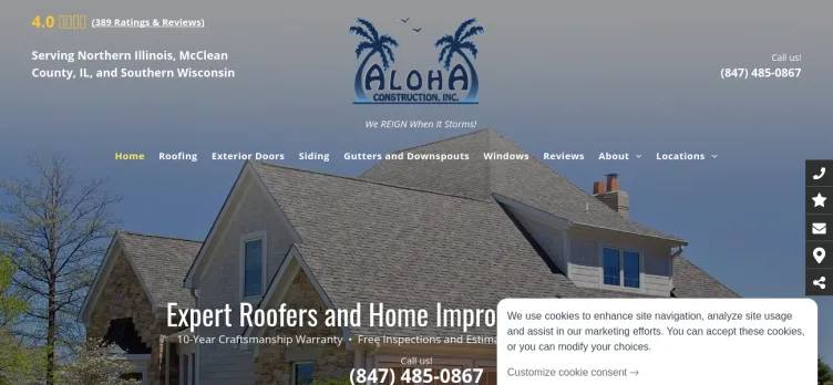 Screenshot Aloha Construction