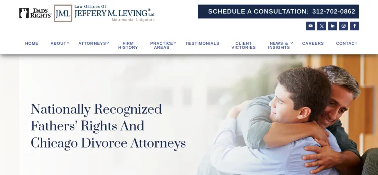 Screenshot Law Offices of Jeffery M. Leving