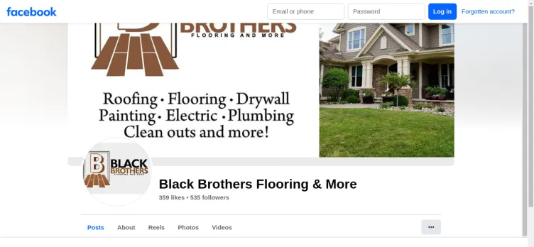Screenshot Black Brothers Flooring and More