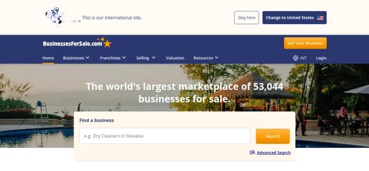 Screenshot BusinessesForSale