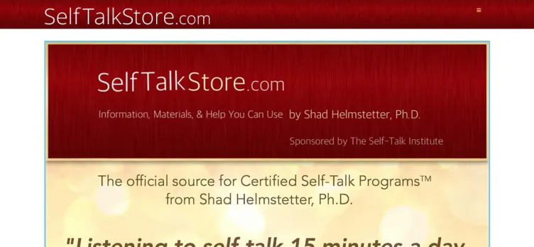 Screenshot Self Talk Store