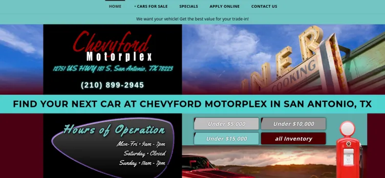 Screenshot Chevyford Motorplex
