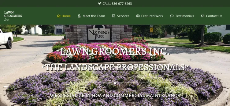 Screenshot Lawn Groomers