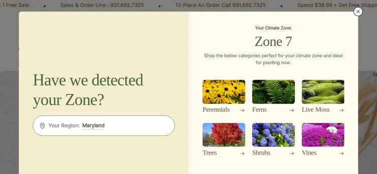 Screenshot Tennessee Wholesale Nursery