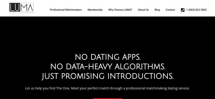 Screenshot LUMA Luxury Matchmaking