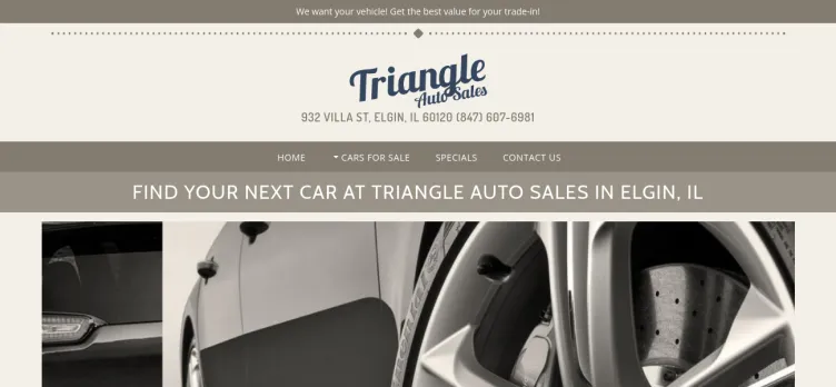 Screenshot Triangle Auto Sales