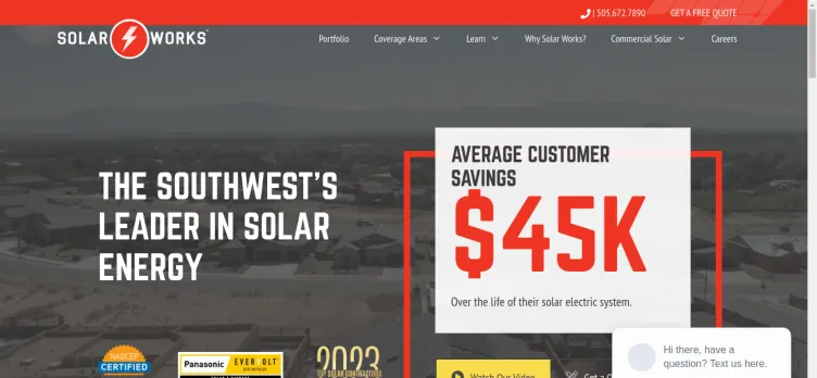 Screenshot Solar Works Energy