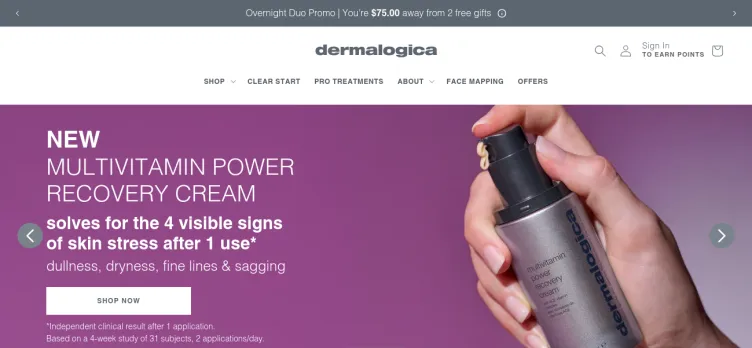 Screenshot Dermalogica