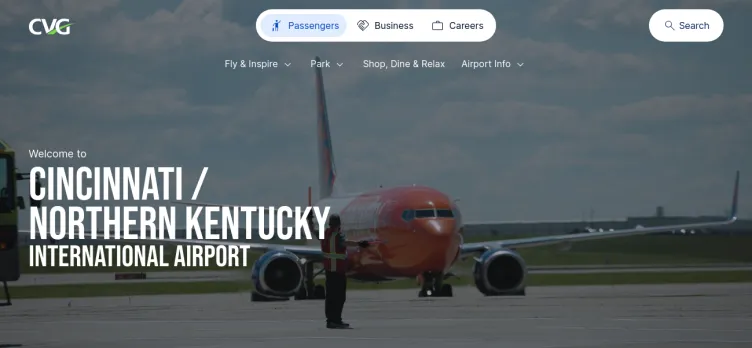 Screenshot Cincinnati/Northern Kentucky International Airport
