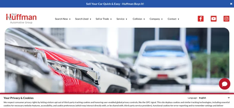 Screenshot Neil Huffman Honda of Frankfort