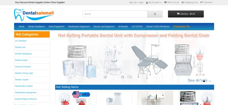 Screenshot Dentalsalemall