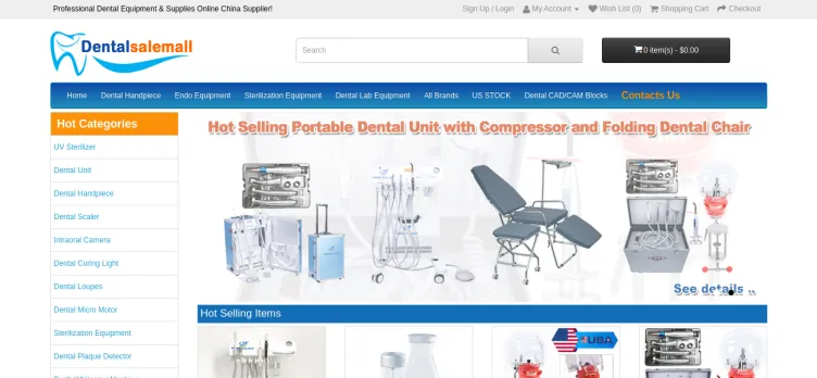 Screenshot Dentalsalemall