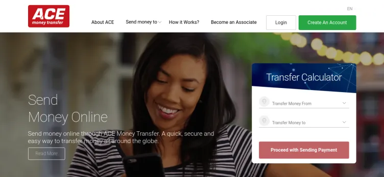 Screenshot ACE Money Transfer