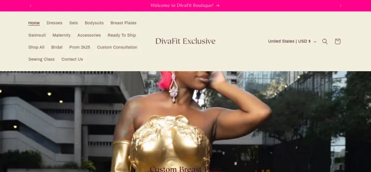 Screenshot Divafitboutique.net