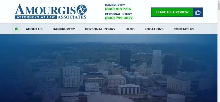 Screenshot Amourgis & Associates Attorney and Counselors at Law