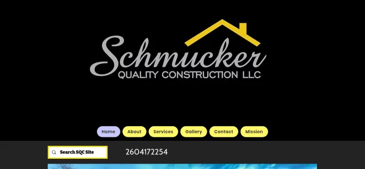 Screenshot Schmucker Quality Construction