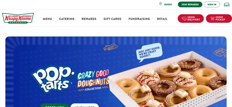 Screenshot Krispy Kreme